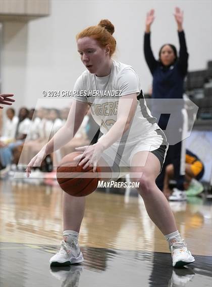 Thumbnail 3 in Cypress Ranch vs Conroe (Lady Tiger Booster Hoops Round Robin) photogallery.