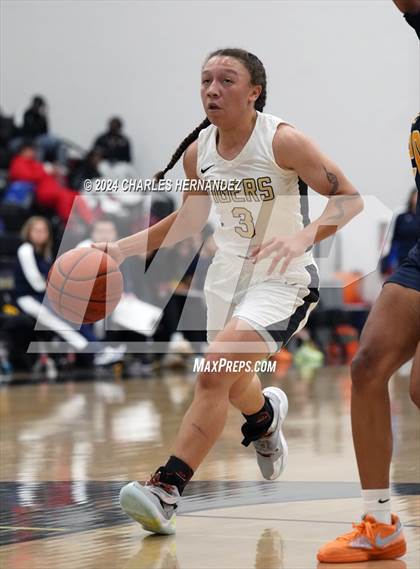 Thumbnail 3 in Cypress Ranch vs Conroe (Lady Tiger Booster Hoops Round Robin) photogallery.