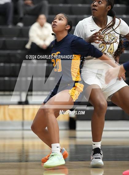 Thumbnail 2 in Cypress Ranch vs Conroe (Lady Tiger Booster Hoops Round Robin) photogallery.