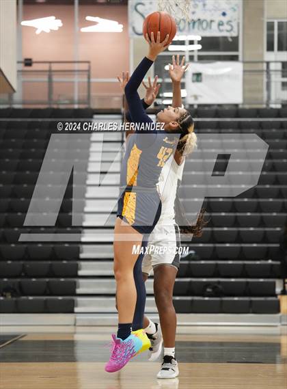 Thumbnail 3 in Cypress Ranch vs Conroe (Lady Tiger Booster Hoops Round Robin) photogallery.