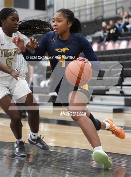 Thumbnail 3 in Cypress Ranch vs Conroe (Lady Tiger Booster Hoops Round Robin) photogallery.