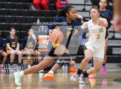 Thumbnail 2 in Cypress Ranch vs Conroe (Lady Tiger Booster Hoops Round Robin) photogallery.