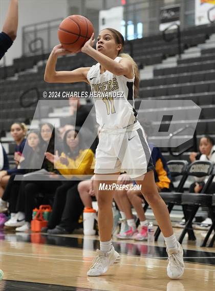 Thumbnail 3 in Cypress Ranch vs Conroe (Lady Tiger Booster Hoops Round Robin) photogallery.