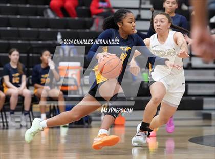 Thumbnail 3 in Cypress Ranch vs Conroe (Lady Tiger Booster Hoops Round Robin) photogallery.