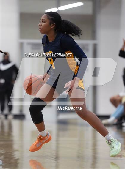 Thumbnail 3 in Cypress Ranch vs Conroe (Lady Tiger Booster Hoops Round Robin) photogallery.