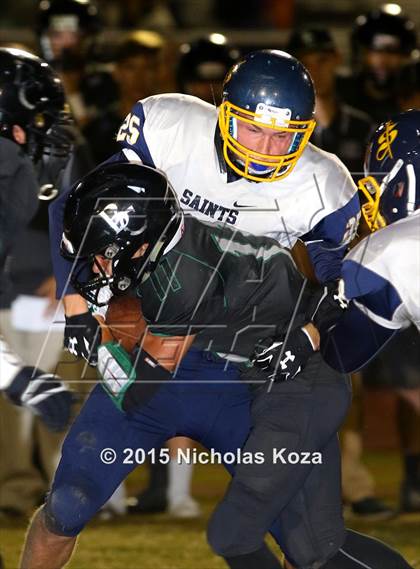 Thumbnail 2 in Crean Lutheran vs. Brethren Christian photogallery.