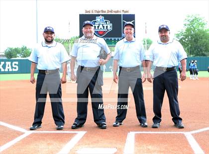 Thumbnail 3 in UIL Softball Finals Teams and Umpires photogallery.
