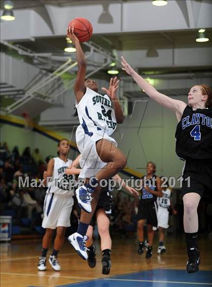 Thumbnail 1 in Clayton vs. Southeast Raleigh (Greater Neuse River Conference Tournament) photogallery.