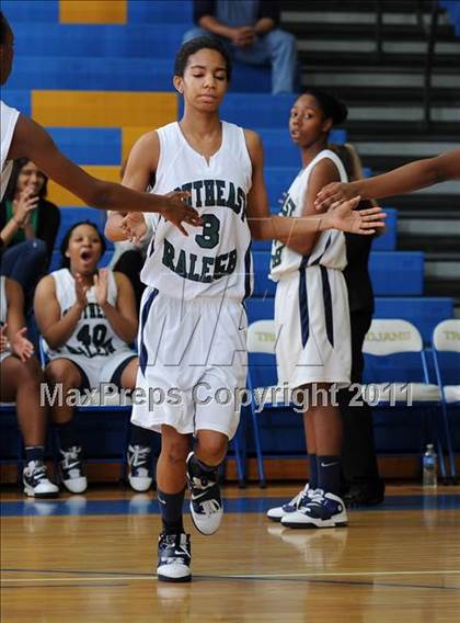 Thumbnail 2 in Clayton vs. Southeast Raleigh (Greater Neuse River Conference Tournament) photogallery.