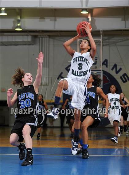Thumbnail 3 in Clayton vs. Southeast Raleigh (Greater Neuse River Conference Tournament) photogallery.