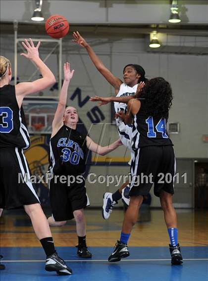 Thumbnail 3 in Clayton vs. Southeast Raleigh (Greater Neuse River Conference Tournament) photogallery.