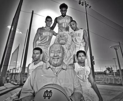 Thumbnail 1 in Mater Dei (Preseason Top 10 Photo Shoot) photogallery.