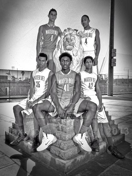 Thumbnail 2 in Mater Dei (Preseason Top 10 Photo Shoot) photogallery.