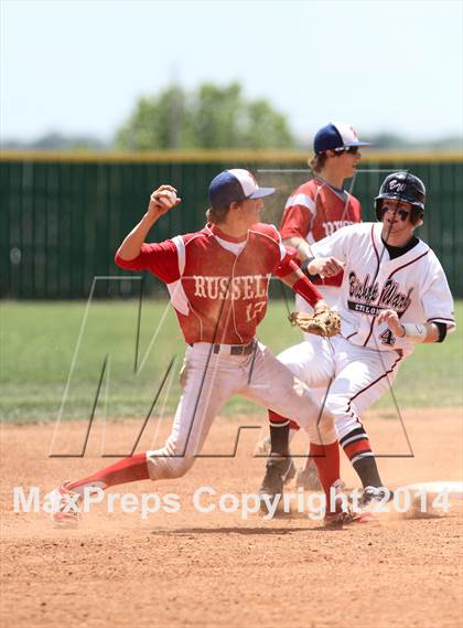 Thumbnail 3 in Bishop Ward vs. Russell/Victoria (KSHSAA 4A  D2 Quarterfinal) photogallery.