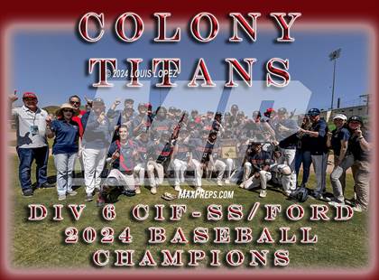 Thumbnail 1 in Colony vs. Village Christian (CIF SS DIV 6 Championship) photogallery.