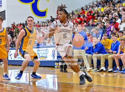 Thumbnail 2 in Greenfield-Central vs. Anderson (IHSAA 4A Sectional 9 Round 1) photogallery.