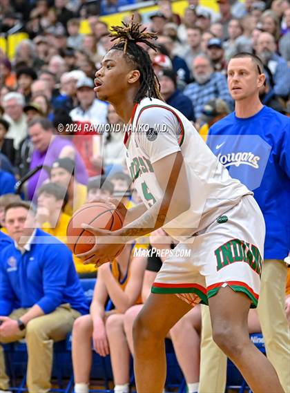 Thumbnail 3 in Greenfield-Central vs. Anderson (IHSAA 4A Sectional 9 Round 1) photogallery.