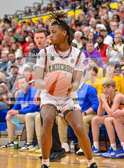 Thumbnail 3 in Greenfield-Central vs. Anderson (IHSAA 4A Sectional 9 Round 1) photogallery.