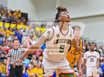 Thumbnail 1 in Greenfield-Central vs. Anderson (IHSAA 4A Sectional 9 Round 1) photogallery.