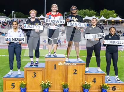 Thumbnail 3 in CIF Track and Field Championships (Girls Awards) photogallery.