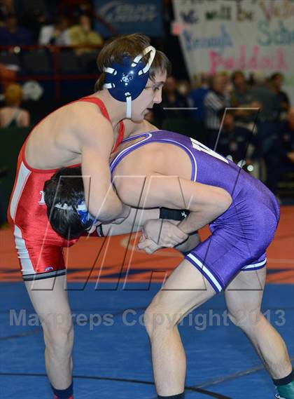 Thumbnail 1 in 2013 NYSPHSAA Boys Wrestling Championships (Opening & D2 Prelims) photogallery.