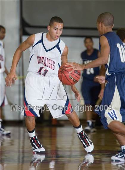 Thumbnail 2 in West vs. Modesto Christian (Modesto Christian Holiday Hoops) photogallery.