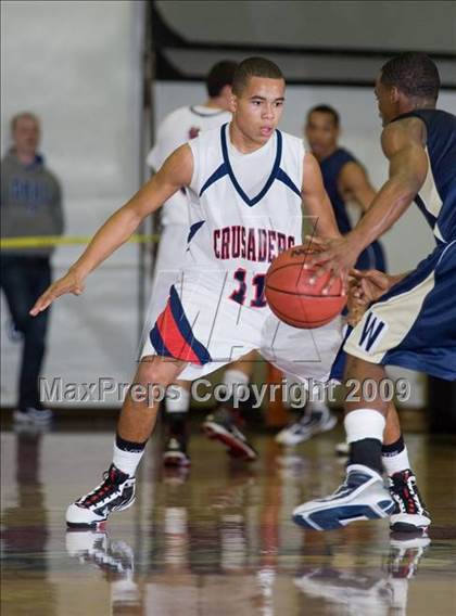 Thumbnail 1 in West vs. Modesto Christian (Modesto Christian Holiday Hoops) photogallery.