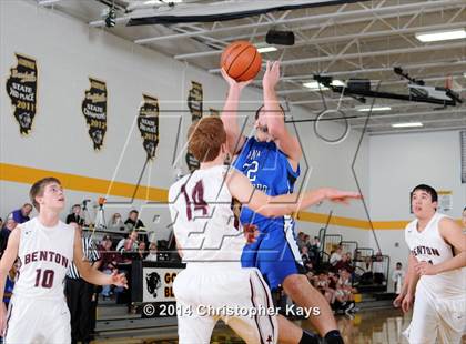 Thumbnail 3 in Anna-Jonesboro vs. Benton (Goreville Invitational Tournament) photogallery.