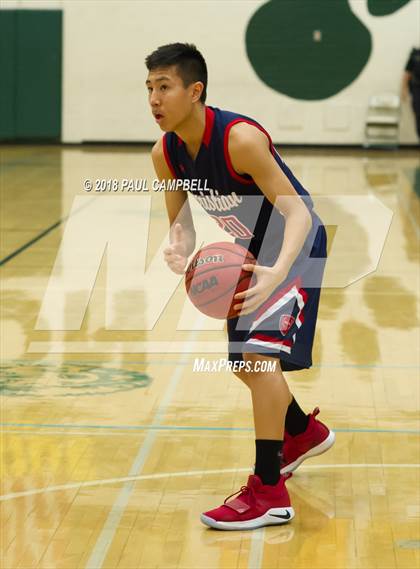 Thumbnail 1 in New Trier vs Scottsdale Christian Academy (Horizon Holiday Hoops Tournament) photogallery.