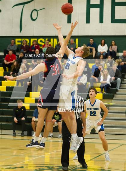 Thumbnail 3 in New Trier vs Scottsdale Christian Academy (Horizon Holiday Hoops Tournament) photogallery.