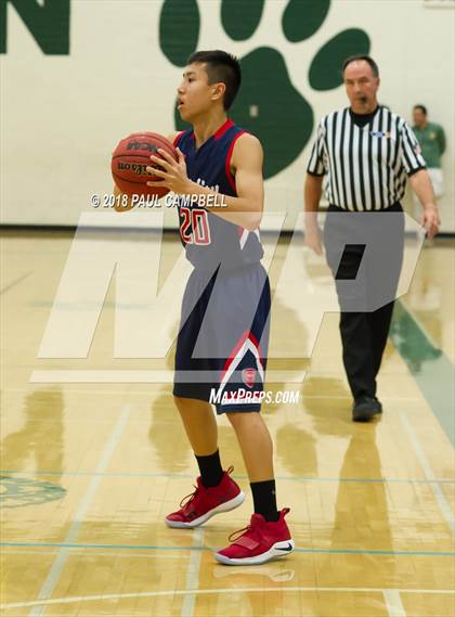Thumbnail 2 in New Trier vs Scottsdale Christian Academy (Horizon Holiday Hoops Tournament) photogallery.