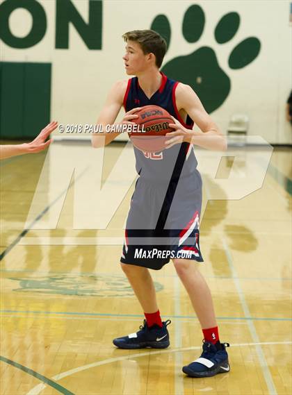 Thumbnail 2 in New Trier vs Scottsdale Christian Academy (Horizon Holiday Hoops Tournament) photogallery.