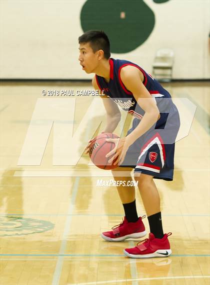 Thumbnail 2 in New Trier vs Scottsdale Christian Academy (Horizon Holiday Hoops Tournament) photogallery.