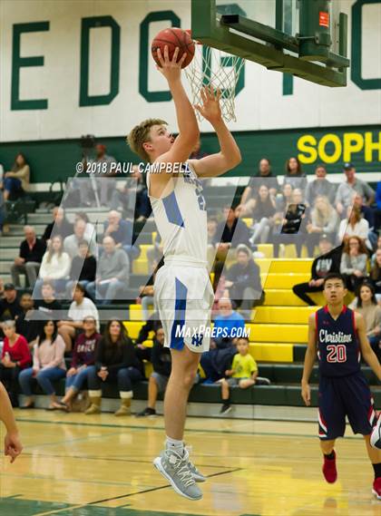 Thumbnail 2 in New Trier vs Scottsdale Christian Academy (Horizon Holiday Hoops Tournament) photogallery.
