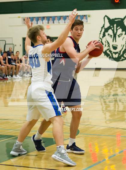 Thumbnail 3 in New Trier vs Scottsdale Christian Academy (Horizon Holiday Hoops Tournament) photogallery.