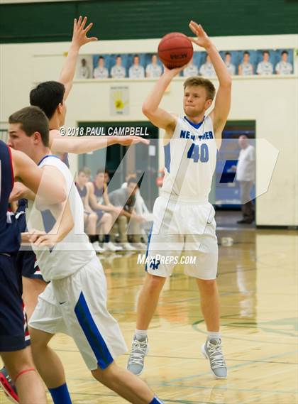 Thumbnail 2 in New Trier vs Scottsdale Christian Academy (Horizon Holiday Hoops Tournament) photogallery.