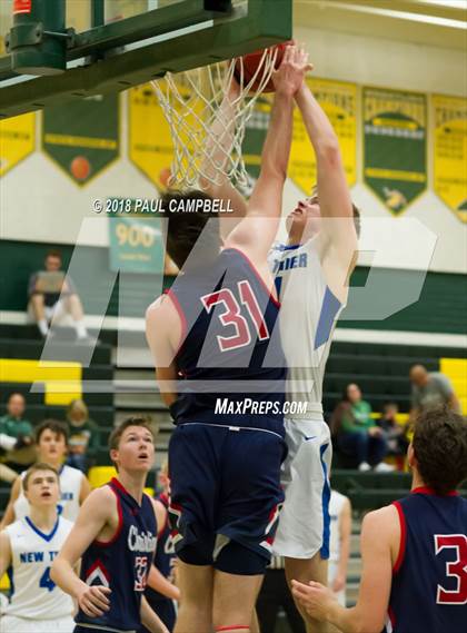 Thumbnail 1 in New Trier vs Scottsdale Christian Academy (Horizon Holiday Hoops Tournament) photogallery.