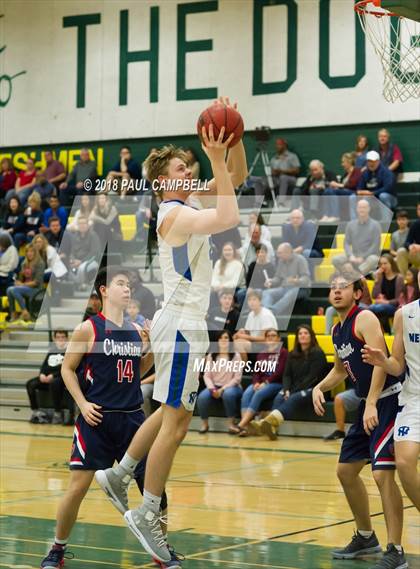 Thumbnail 3 in New Trier vs Scottsdale Christian Academy (Horizon Holiday Hoops Tournament) photogallery.