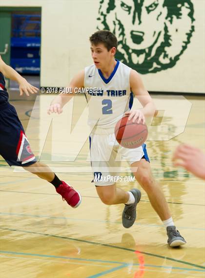 Thumbnail 2 in New Trier vs Scottsdale Christian Academy (Horizon Holiday Hoops Tournament) photogallery.