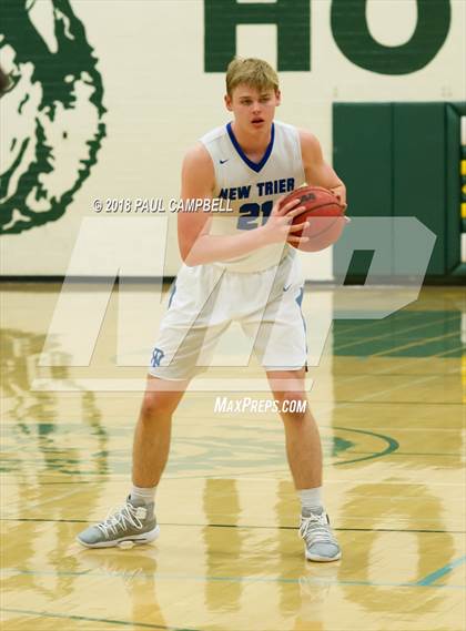 Thumbnail 3 in New Trier vs Scottsdale Christian Academy (Horizon Holiday Hoops Tournament) photogallery.