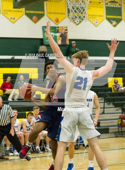 Thumbnail 3 in New Trier vs Scottsdale Christian Academy (Horizon Holiday Hoops Tournament) photogallery.