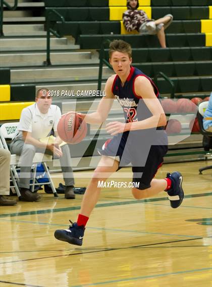 Thumbnail 1 in New Trier vs Scottsdale Christian Academy (Horizon Holiday Hoops Tournament) photogallery.
