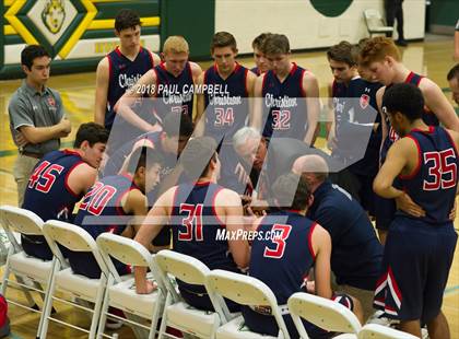 Thumbnail 3 in New Trier vs Scottsdale Christian Academy (Horizon Holiday Hoops Tournament) photogallery.
