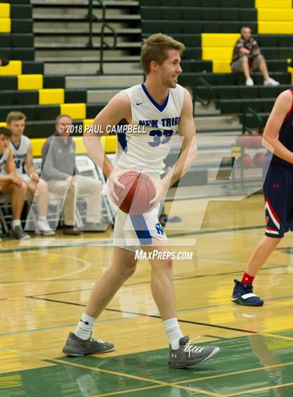 Thumbnail 2 in New Trier vs Scottsdale Christian Academy (Horizon Holiday Hoops Tournament) photogallery.