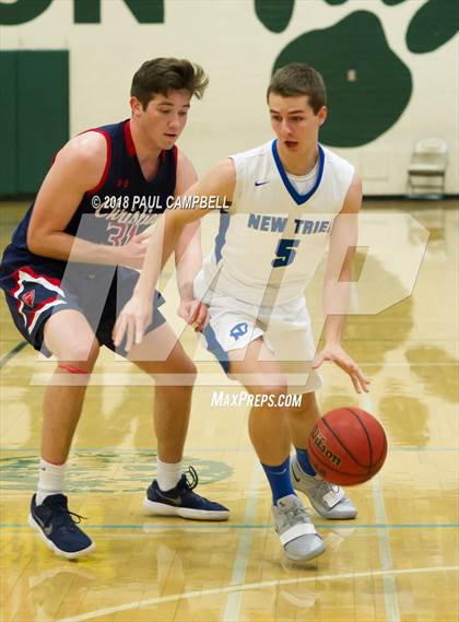 Thumbnail 2 in New Trier vs Scottsdale Christian Academy (Horizon Holiday Hoops Tournament) photogallery.