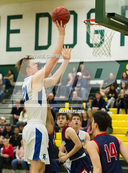 Thumbnail 1 in New Trier vs Scottsdale Christian Academy (Horizon Holiday Hoops Tournament) photogallery.