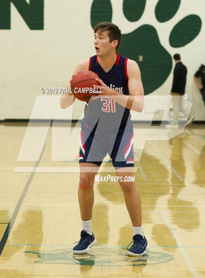Thumbnail 3 in New Trier vs Scottsdale Christian Academy (Horizon Holiday Hoops Tournament) photogallery.