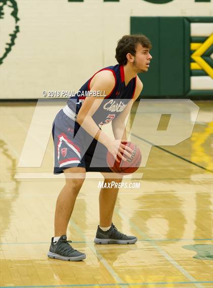 Thumbnail 3 in New Trier vs Scottsdale Christian Academy (Horizon Holiday Hoops Tournament) photogallery.
