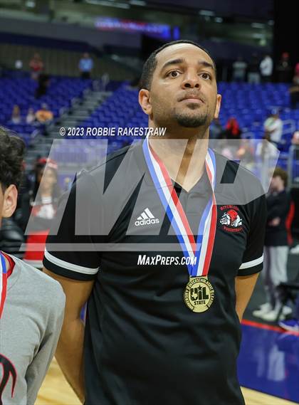 Thumbnail 3 in Hitchcock vs. Childress (UIL 3A Basketball State Final Medal Ceremony) photogallery.