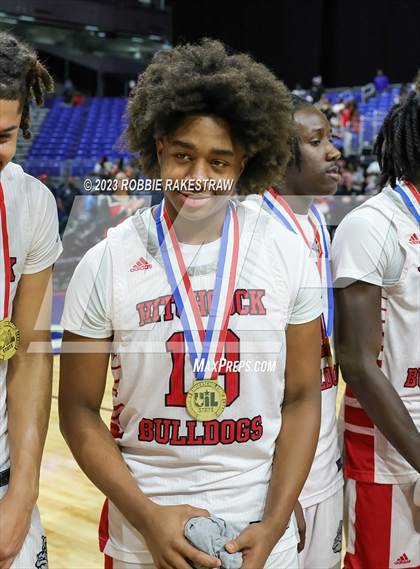Thumbnail 3 in Hitchcock vs. Childress (UIL 3A Basketball State Final Medal Ceremony) photogallery.